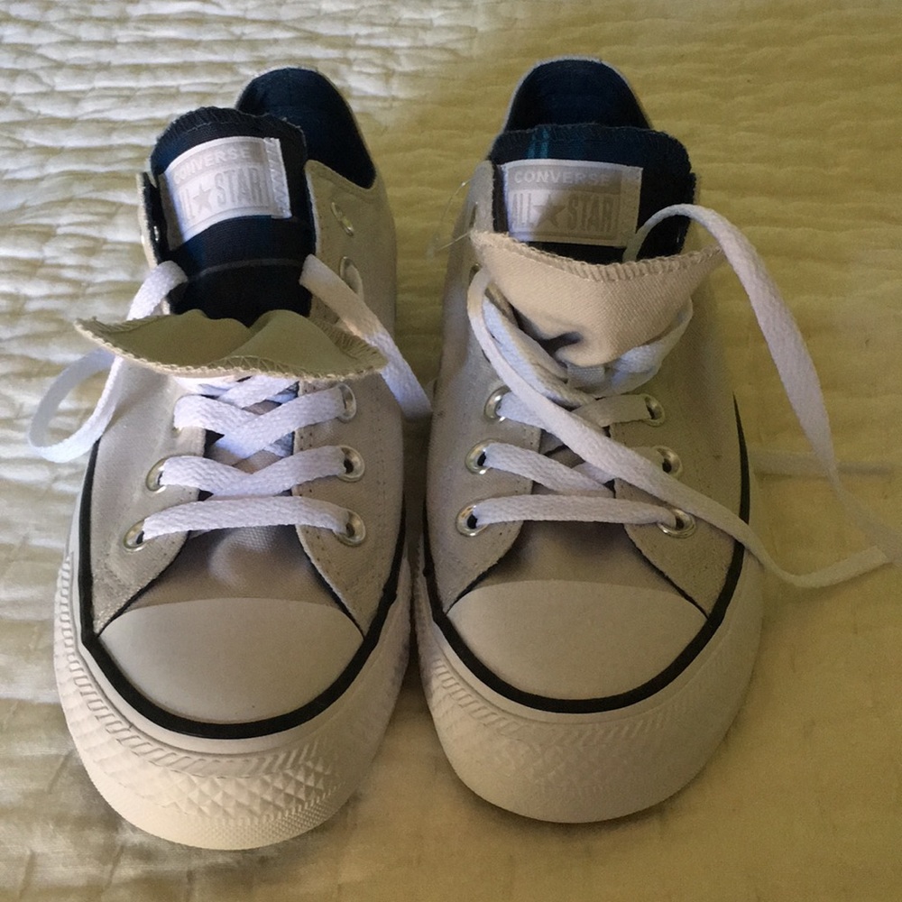 Khaki colored converse